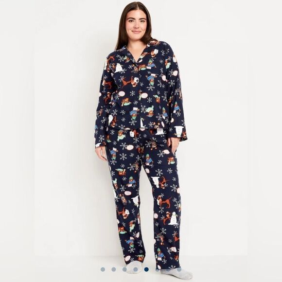 Old Navy Flannel holiday Pajama Set for Women Sz 2X - Picture 1 of 5